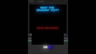 Smooth Gradient Text Tutorial After Effects | #shorts #viral #tutorial #aftereffects