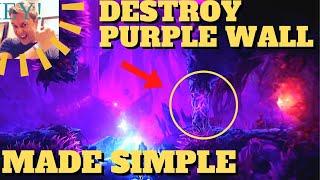 Ori and the Will of the Wisps - How Destroy Purple Wall/Yellow Cell (Willow's End, Will of the Wisp