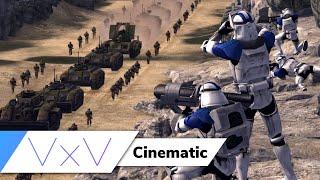 [Star Wars vs. Warhammer 40k] 501st Ambush the Imperial Guard | Cinematic Battle Sim