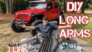 Jeep Wrangler Long Arm Install - DIY 3 Link