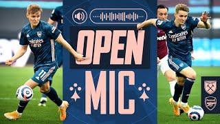 OPEN MIC | Martin Odegaard | West Ham vs Arsenal (3-3) | Compilation