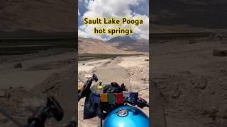 Sault Lake, Pooga hot springs #ladakhride #biketours #royalenfield #hotspring #mountains