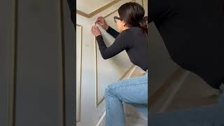 DIY Stair Paneling  #diy #diyideas #homerenovation #lifehacks