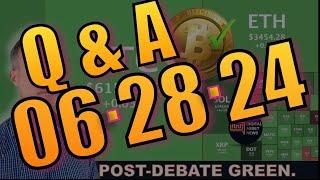 Q&A - CRYPTO GREEN POST-PRESIDENTIAL DEBATE. SOLANA WALLET SCAM. BANK PROTECTION?