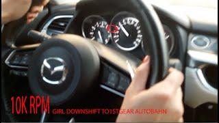 Sad girl OVERREV DOWNSHIFT 10K RPM 1Gear revving