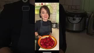Баклажановая икра из запечённых овощей￼
