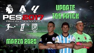 OPTION FILE PARA PES 2017 (T99/YOSFX PATCH) MARZO 2025 - LIGAS EUROPEAS Y ARGENTINA