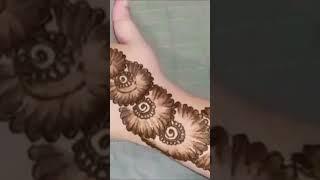 # mehndi design with ear buds # short video # rao dheeraj #