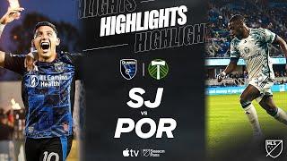 San Jose Earthquakes vs. Portland Timbers | Full Match Highlights | Cristian Espinoza Brace!