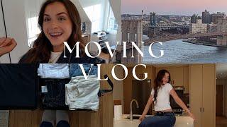 Moving Vlog : My journey to nyc, packing, & empty apartment tour