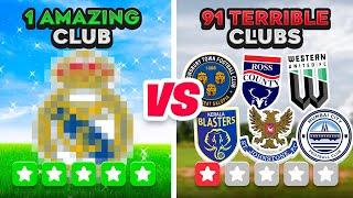 1 Amazing Club vs 91 Terrible Clubs! ⭐