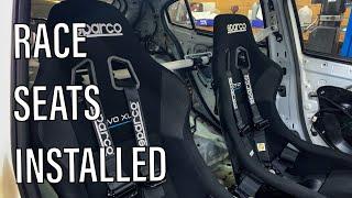 Sparco Seats, Sparco Harness, and Braum Racing Harness Bar Installed