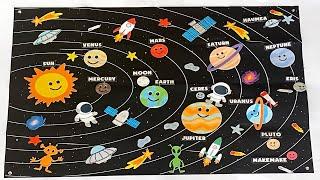 Kids Space Videos | Learn About Planets, Dwarf Planets And More! | Solar System Felt Storyboard