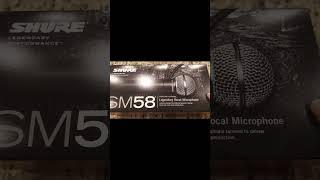 Shure SM58 Microphone video #unboxing #shorts