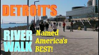 Detroit's River Walk 2021 Part 4: Robert C. Valade Park, The Waves, Mt. Elliott Park/Belle Isle view