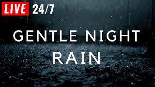  Gentle Night Rain to Sleep FAST + Black Screen - Rain Sounds for Sleeping