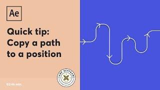 After Effects Tutorial - Copy Path to Position