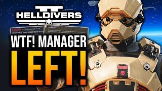 Helldivers 2 - Sad NEWS, Manager Leaves & Major Order Update!