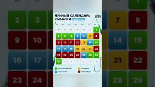Лунный календарь рыболова на июнь 2025г. #shorts. #рыбалка