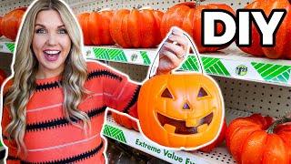 Buy a Dollar Tree Pumpkin for this genius decorating idea!