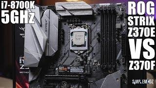 ASUS ROG STRIX Z370E + i7-8700K @ 5GHz!