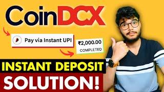 CoinDCX Instant UPI Deposit SOLUTION | CoinDCX UPI Deposit Tutorial | CoinDCX Deposit Problem