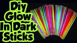 Diy glow stick/Glow in the dark hacks/how to make glow stick at home/homemade glow in the dark stick