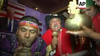 Peruvian shamans predict Clinton victory in November