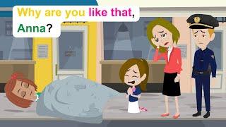 Ella's friend lives on the street - English Funny Animated Story - Ella English