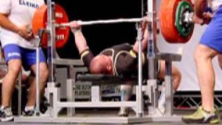 Andrii Krymov (UKR) 3.attempt: 300 kg WR - 2011 Men's World Benchpress Championships class: -93 kg