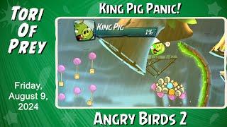 How to Beat Angry Birds 2 King Pig Panic Shortcut! August 9 - Complete! Bonus Card!