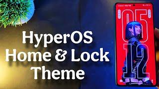 HyperOS Home & Lock Screen Customize Premium Theme For Any Xiaomi Devices | #hyperos