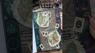 ASMR journal green universe🪲|#asmr #journal #journalwithme #journaling #scrapbooking #fyp #diy