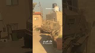 Can't see? Soldier crashes military vehicle into Palestinian home in Jenin village