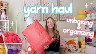 Yarn Haul Unboxing & Organizing My Yarn! 