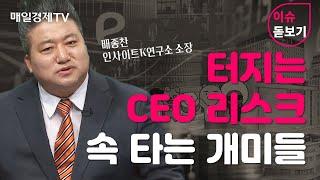 [이슈 돋보기] 터지는 CEO 리스크, 속 타는 개미들 - 배종찬 인사이트K연구소 소장 / 매일경제TV