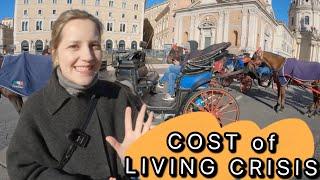 Inflation hits Europe, The European Cost of Living Crisis- Rome, Italy 歐洲真實物價如何，我竟然連共享單車都騎不起！太誇張！