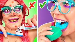 From Nerd to Princess! *Mermaid Beauty Makeover Hacks and Gadgets