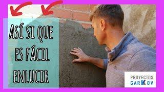  FACIL ENLUCIR UNA PARED CON CEMENTO. DIFERENTE QUE EL RESTO