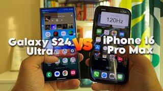 Apple iPhone 16 Pro Max vs Galaxy S24 Ultra Display Refresh Rate - 80Hz Really?