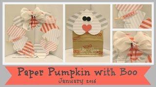 Paper Pumpkin with Boo - January 2016