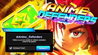 Roblox Anime Defenders - NEW UPDATE 4 PART 2 (All Codes, Free Lucky Tickets, How To)