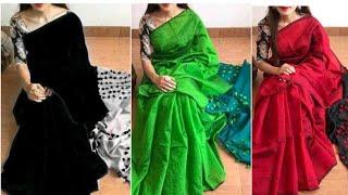 Office wear cotton silk sarees with price | Simple Gorgeous cotton silk sarees