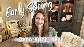 SIMPLE EARLY SPRING DECORATING IDEAS | SPRING DECORATE WITH ME | Spring Home Office Styling