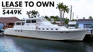 DONATED!!!  SUPERYACHT for $449K / 1982 Huckins 78 Classic Liveaboard Yacht Tour