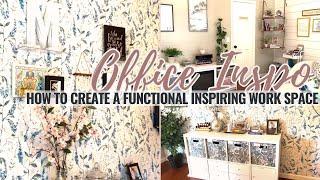 How to Create an Inspiring Work Space | Functional Spaces | Intentional Living | Cozy Home