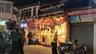 Mussoorie at night Mall road