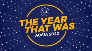 Acsia Year 2022 Recap