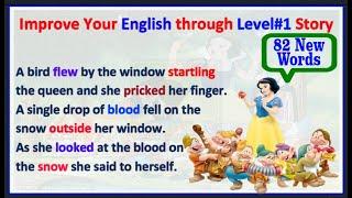 Learn English through Story - Level 1 | Snow White and the Seven dwarfs | English stories  (11)