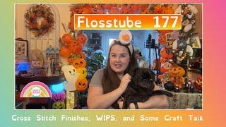 Flosstube 177 My current cross stitch WIPS and finishes and some Halloween costume and crafting talk